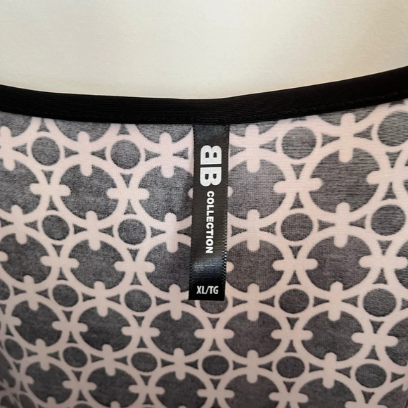 Black and White patterned Slip Dress size XL - Picture 3 of 4